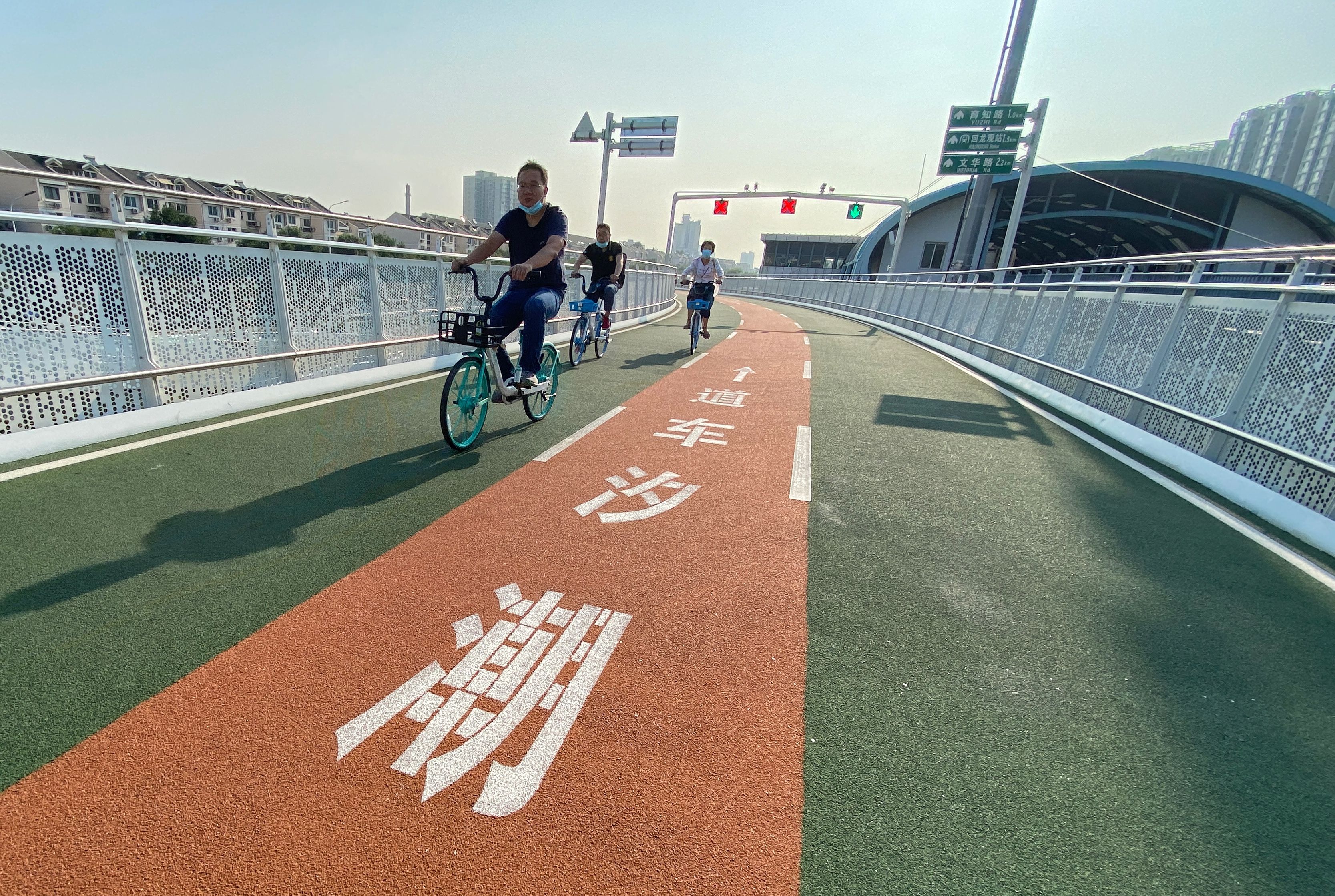 北京首条自行车专用路总骑行量近200万辆次