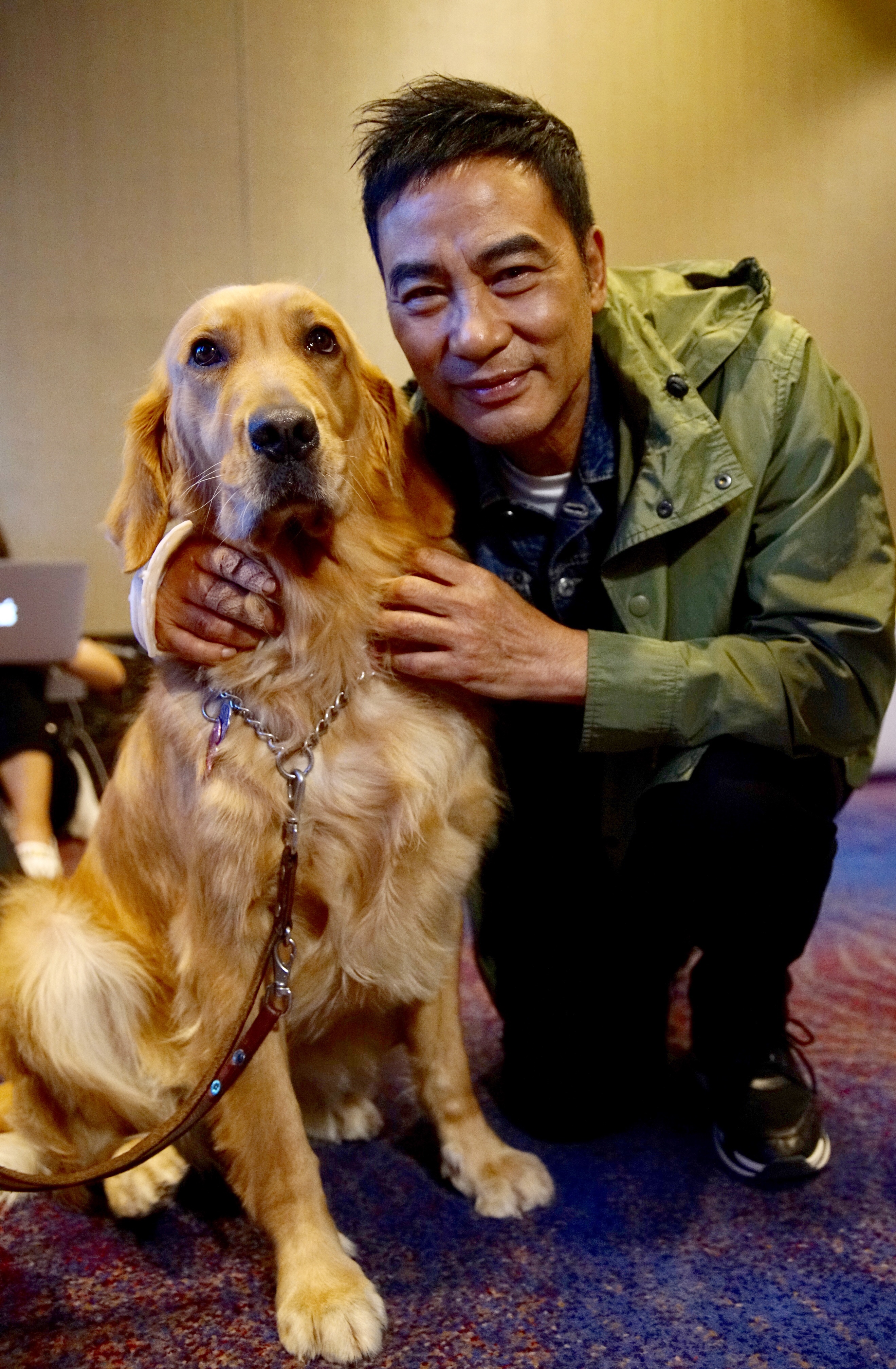 9月18日,复工后的任达华来京宣传新片《小q》.新京报记者 郭延冰 摄