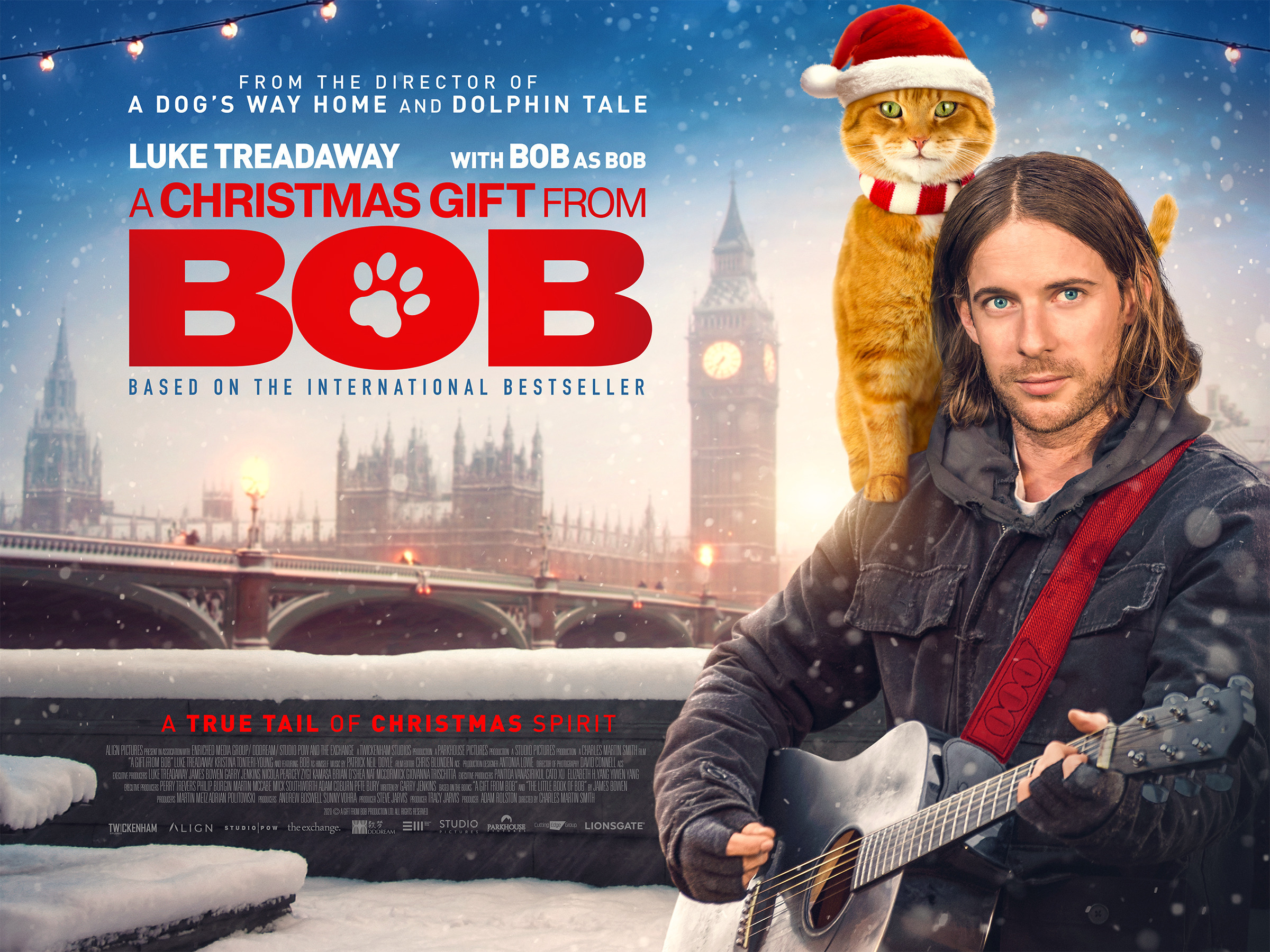 流浪猫鲍勃"遗作"《鲍勃的圣诞礼物》英国11月6日上映