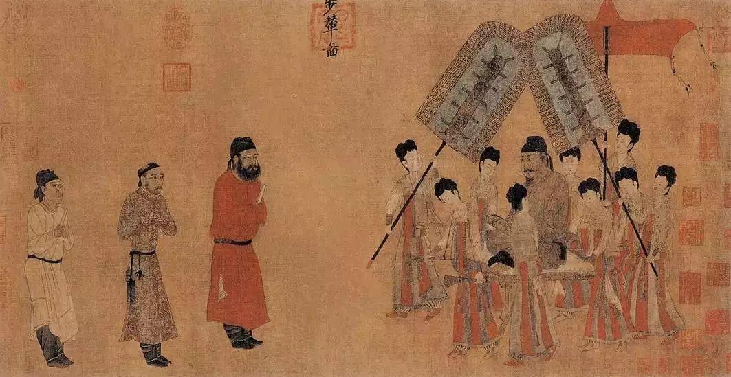 《步辇图》:唐朝与吐蕃民族关系的图证,初唐人物画的最高水平