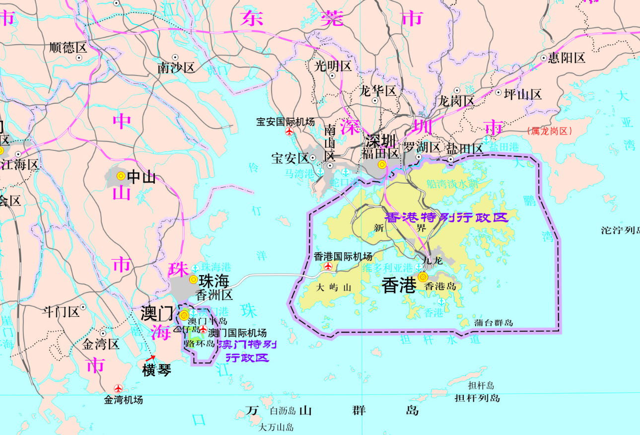 横琴区位优势凸显 横琴岛是珠海市146个海岛中最大的一个,位于珠海市