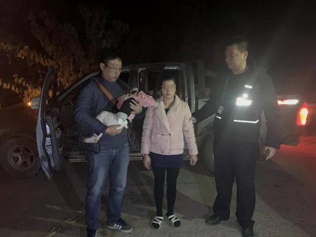 嫌疑人梁某被控制。 警方供图