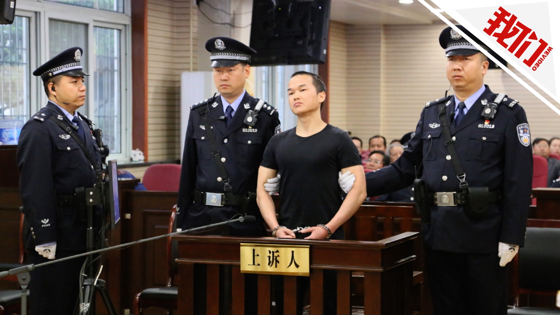 张扣扣案二审画面曝光:身着黑色t恤 对答简短高亢张扣扣故意杀人,故意