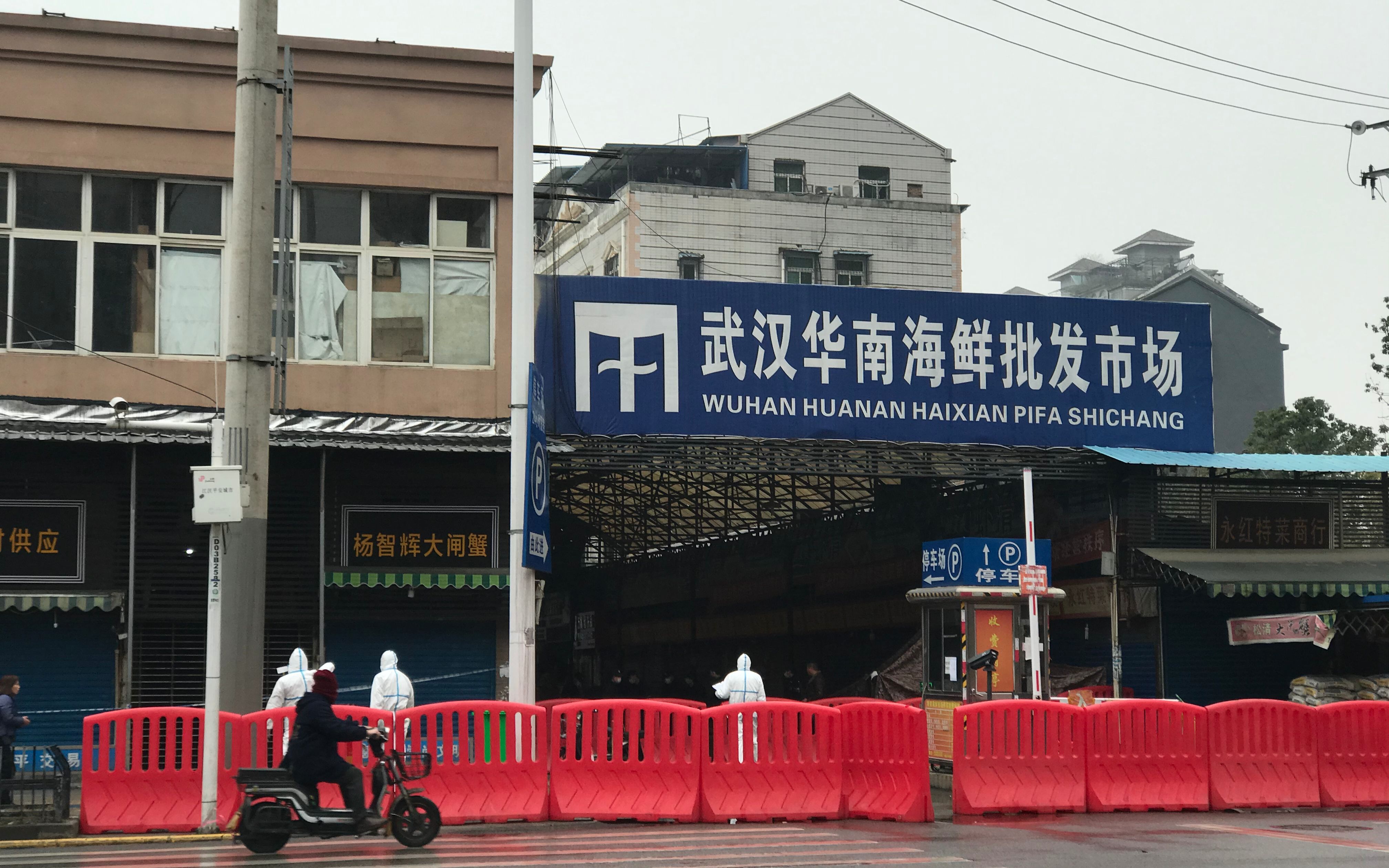 记者再访华南海鲜市场:有商户聚集现场领取政府补贴