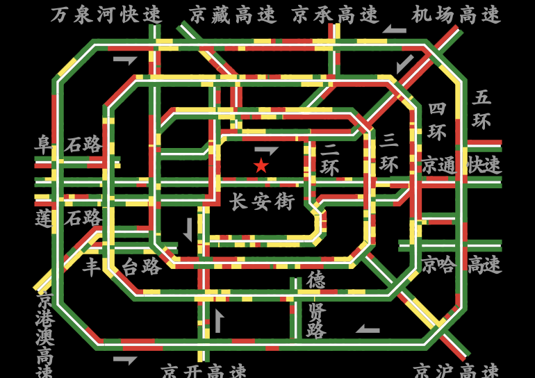 长春环路划分高清图图片