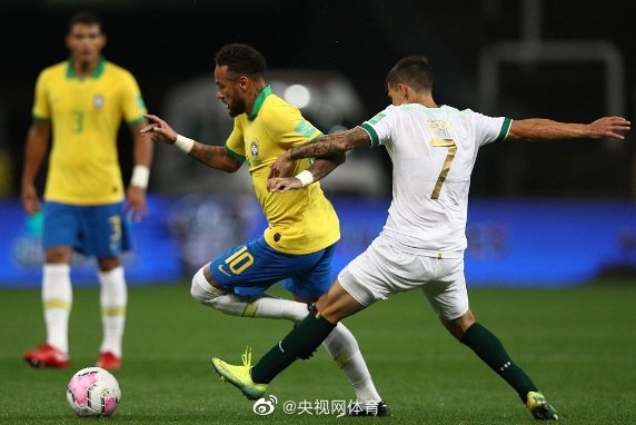 ?菲尔米诺双响内马尔两助，世预赛巴西5比0大胜