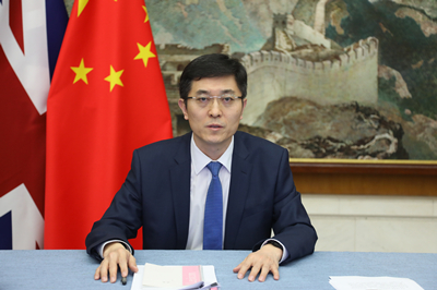 满坚决反对时事中国驻英使馆临时代办接受bbc采访,批驳涉港错误言论时事