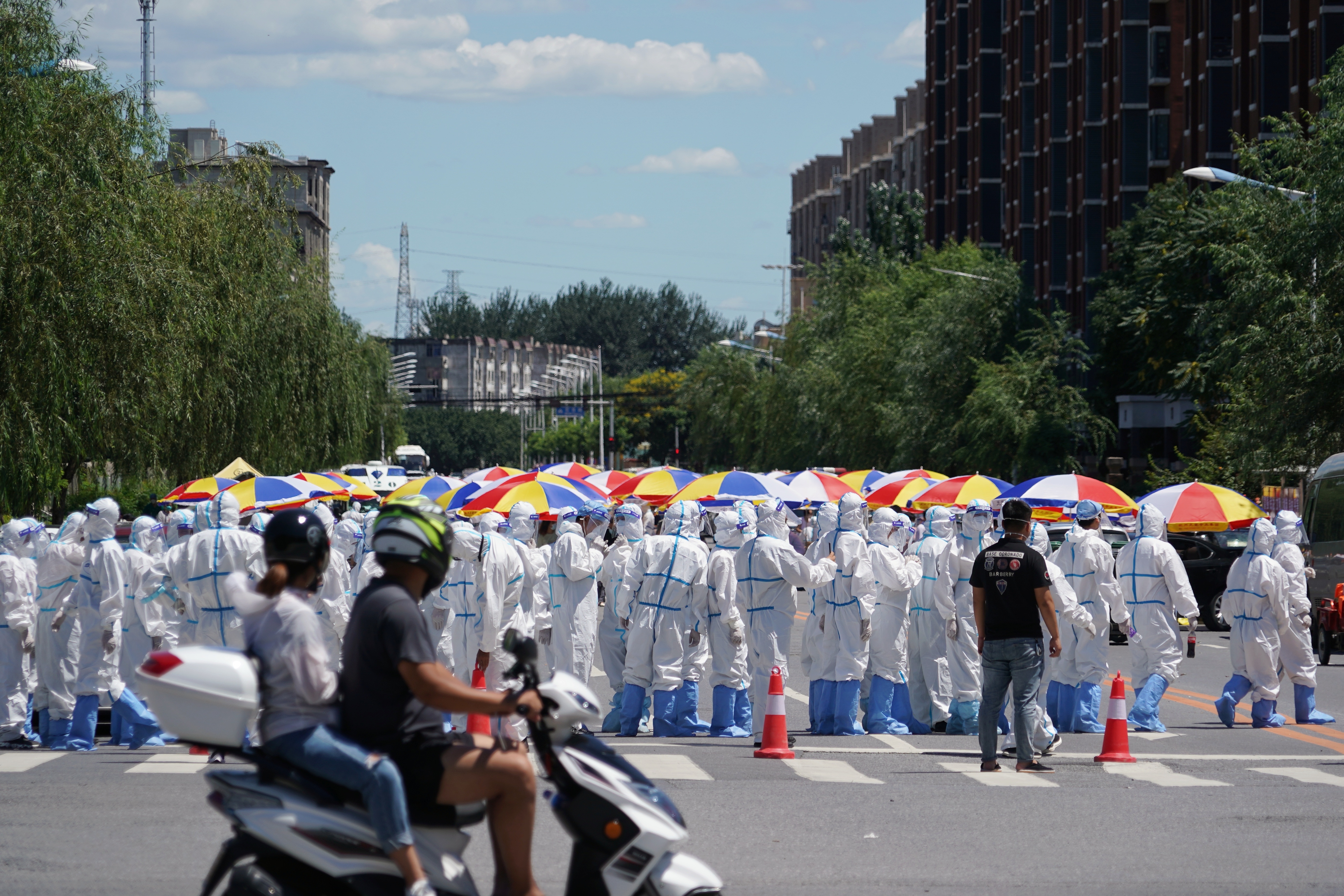 北京排队核酸检测图片图片