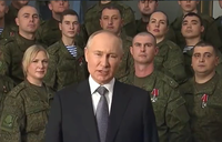 Putin’s first New Year’s speech outside the Kremlin