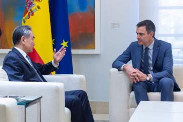  西班牙首相桑切斯會見王毅