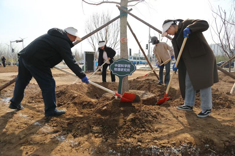 怀柔区举办义务植树活动，在科学城内栽种树木405株 — 新京报