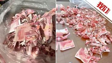 宁波女子万元现金藏家中遭老鼠啃食成碎片，仅从银行兑换出50元