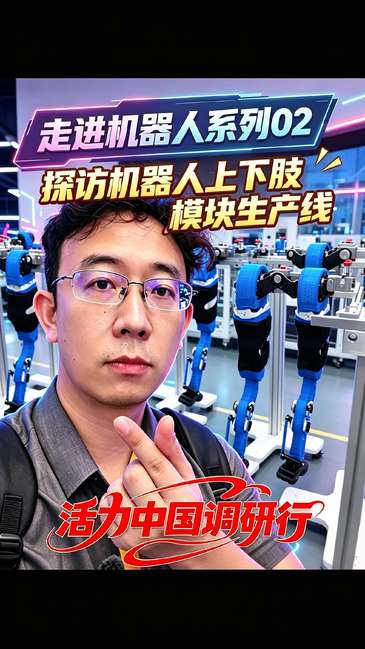 活力中国调研行｜机器人系列02：探访机器人上下肢模块生产线