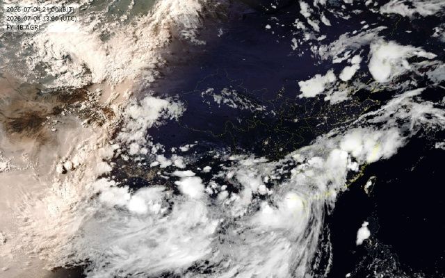 台风“美莎克”的中心在越南广宁省沿海登陆