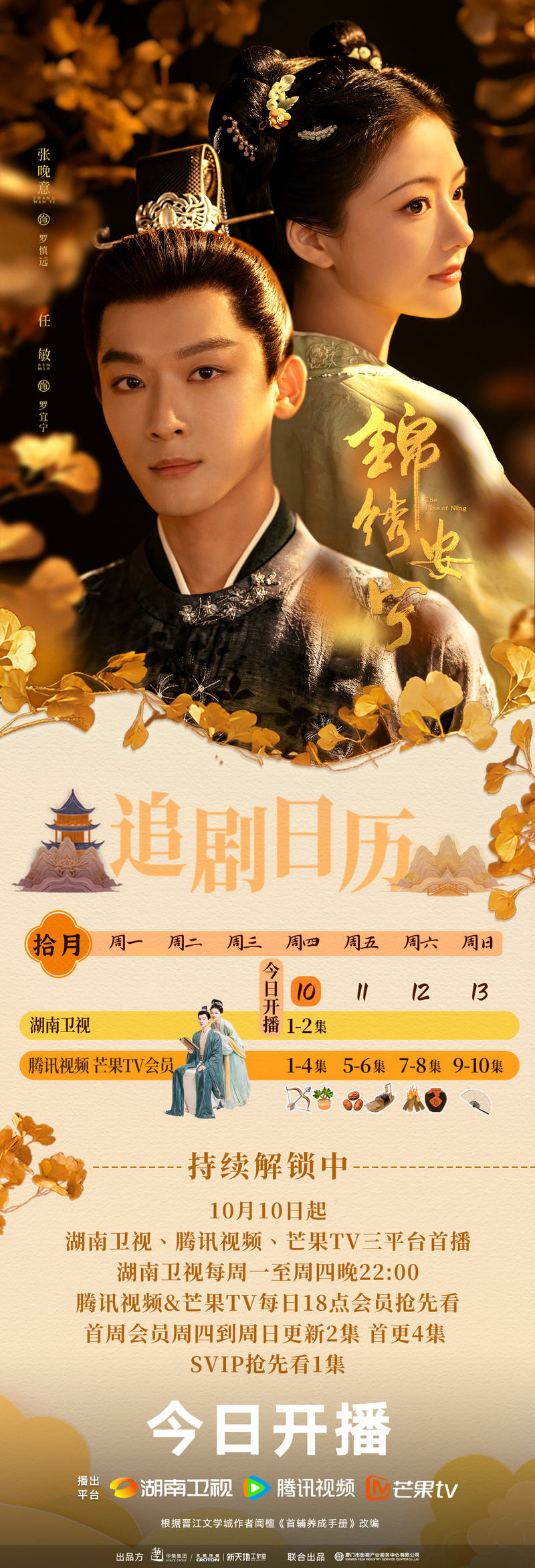 张晚意、任敏新剧《漂亮安定》宣告追剧日历，会员首更4集 — 新京报