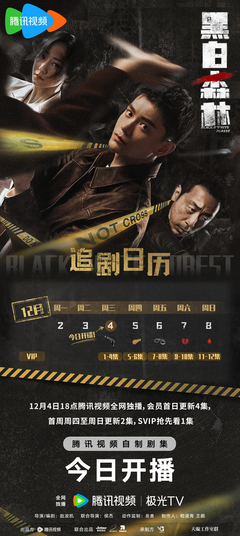 剧集《玄色森林》开播并宣告追剧日历，丁禹兮、宁理携手探明底细 — 新京报