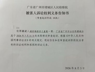 人贩“梅姨”真实姓名曝光，案件进入审查起诉阶段