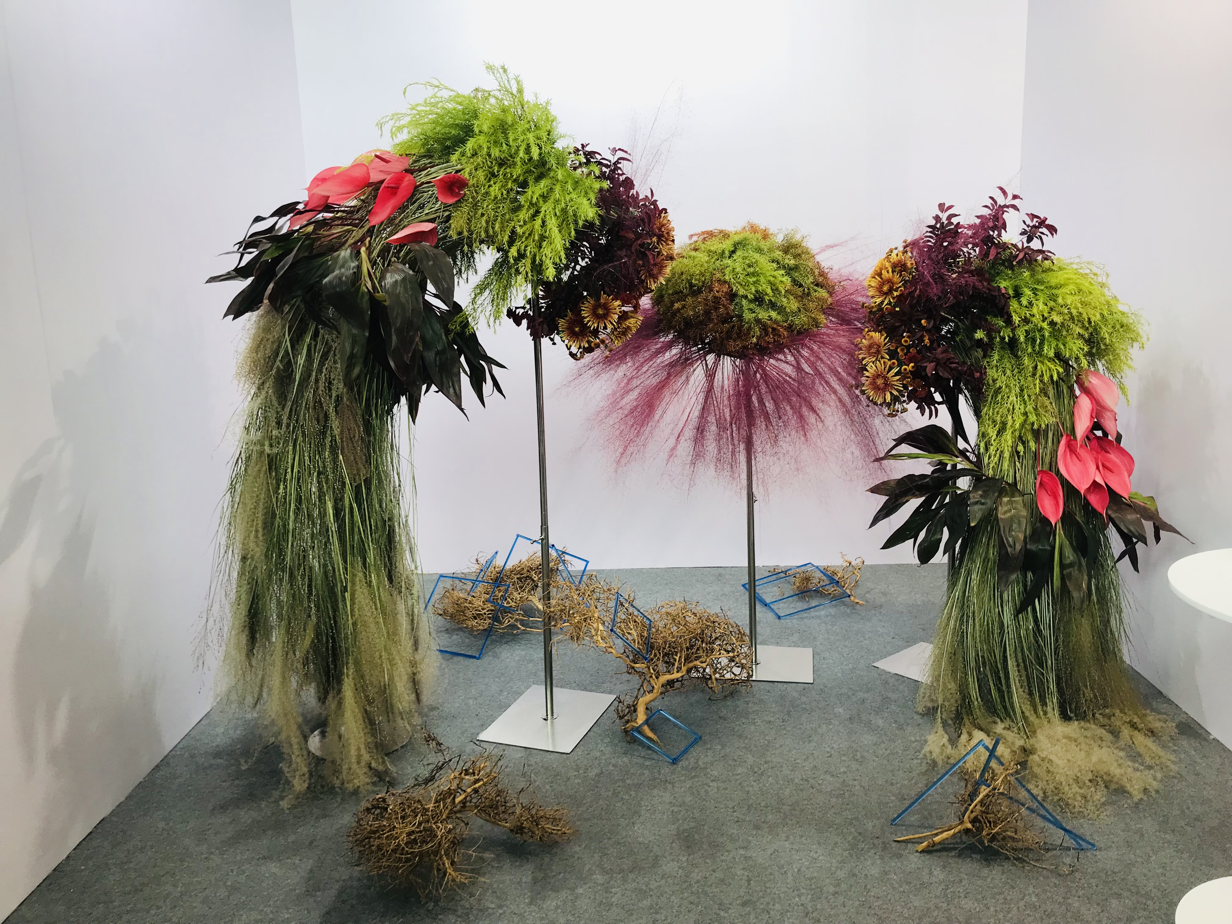 逛展｜蛋壳马赛克鸟类羽翼这届花植节作品很艺术(图5)