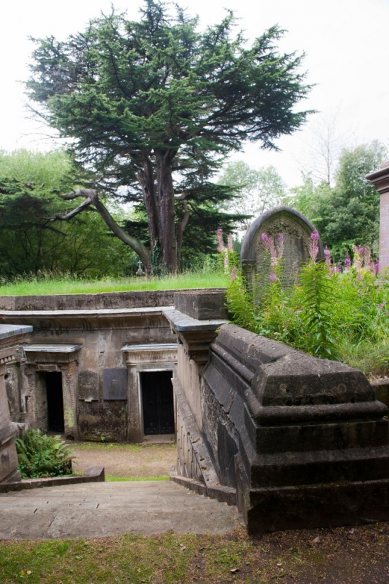 第一站是海格特公墓(highgate cemetery),那裡的場景在電影裡反覆出現