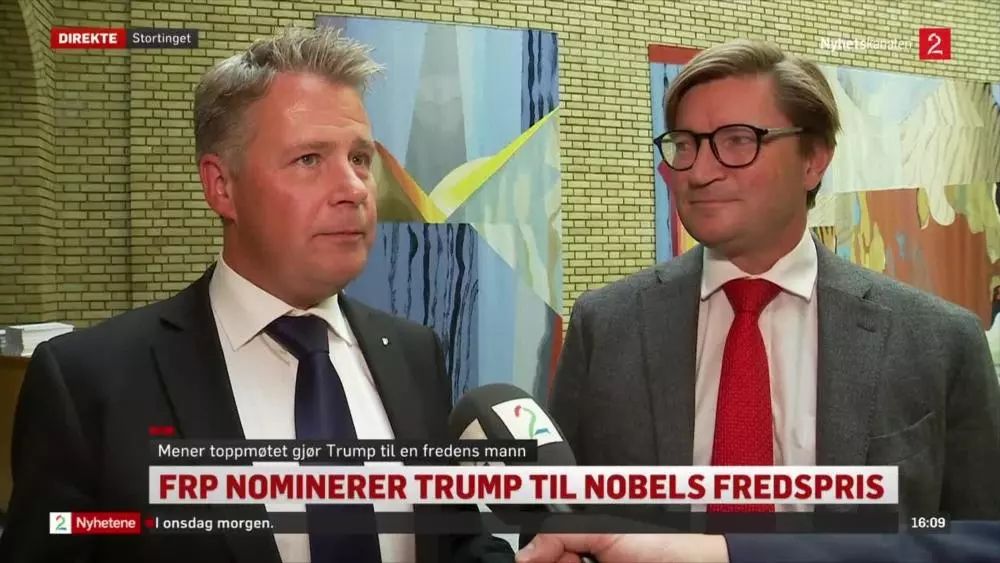 据路透社报道,挪威进步党议员Per-Willy Amundsen和Christian Tybring-Gjedde称,早在去年就已经提名特朗普为2019年诺贝尔和平奖候选人,因为他们认为特朗普为朝鲜半岛和平进程作出了贡献。