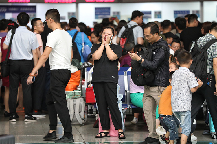 受台风“利奇马”影响