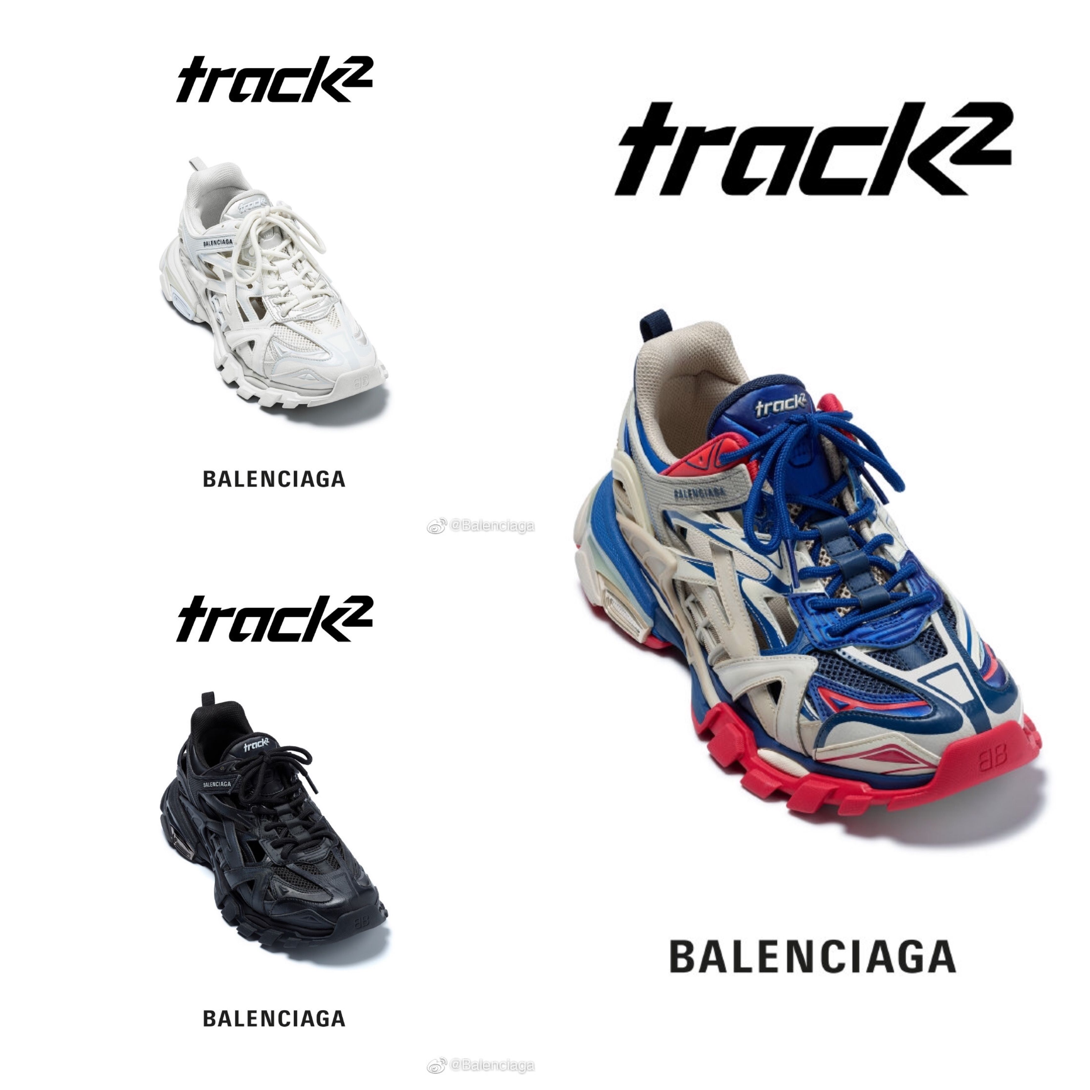 Balenciaga Men s Track Sneakers Embroidered shoe size at