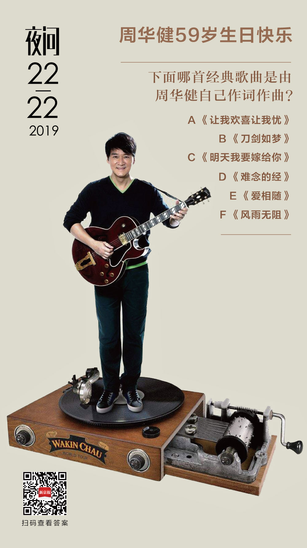 59岁的周华健,你敢说自己有多了解他丨夜问