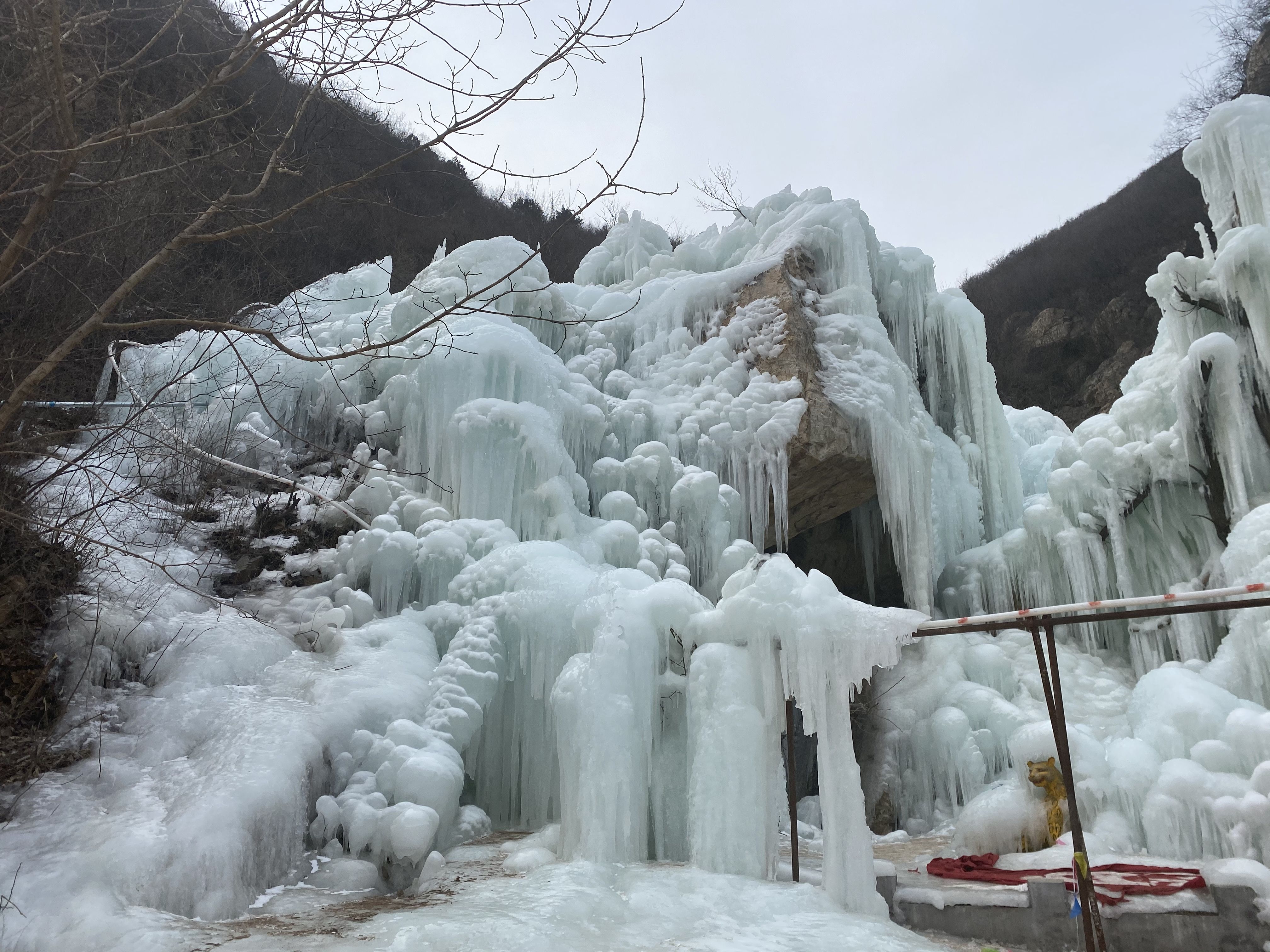 虎峪自然风景区首次冬日对外开放这里冰瀑奇观值得一看