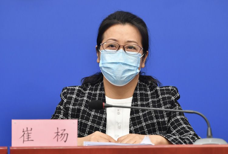 北京市委政法委副书记崔杨介绍涉疫类案件的处理情况.