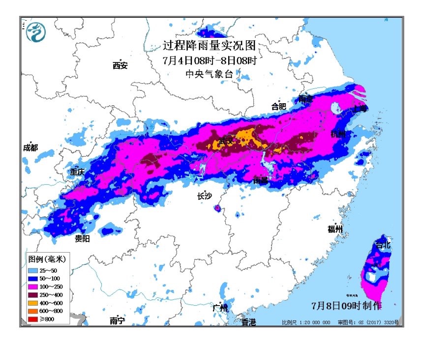 暴雨橙色预警、山洪气象灾害红色预警，江西局地特大暴雨