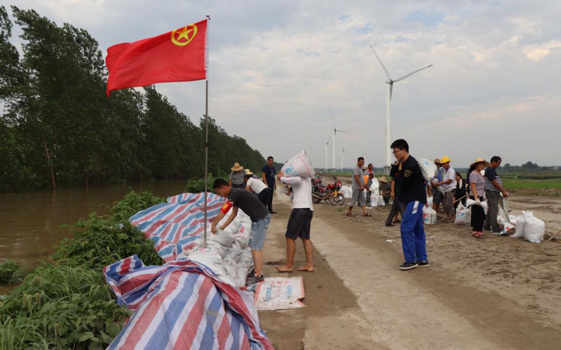 返乡抗洪的江洲人 有的村一天回来150人
