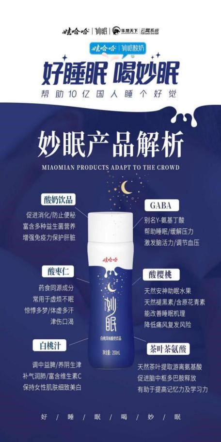 娃哈哈妙眠酸奶饮品调查：夸大助眠功能，层级营销疑传销