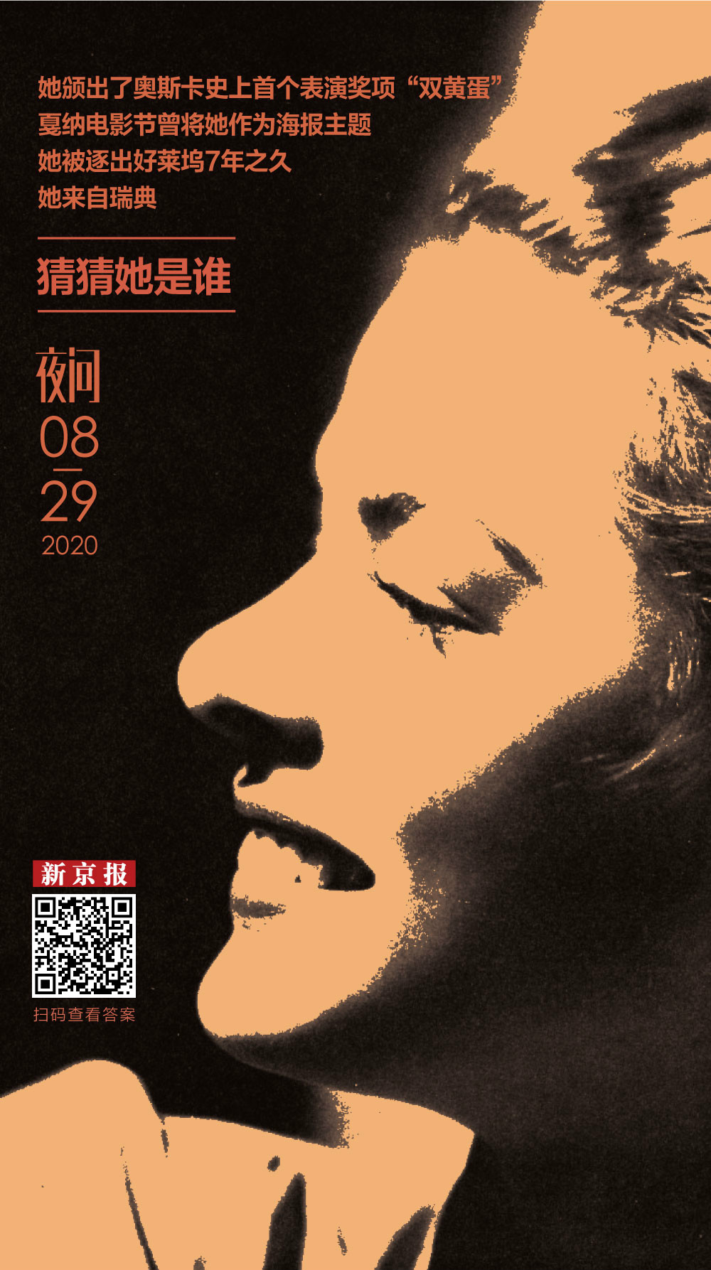 英格丽·褒曼没败给流言，兼具出尘的美与出色的演技丨夜问