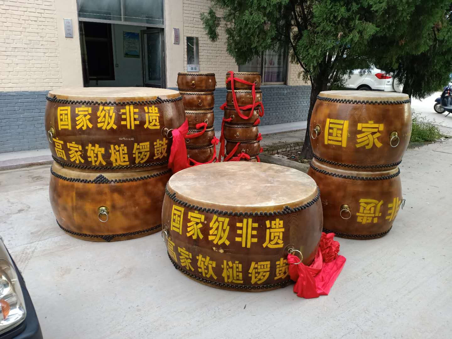 “备战”丰收节巡演 山西万荣县有一支用麻绳敲鼓的演奏队