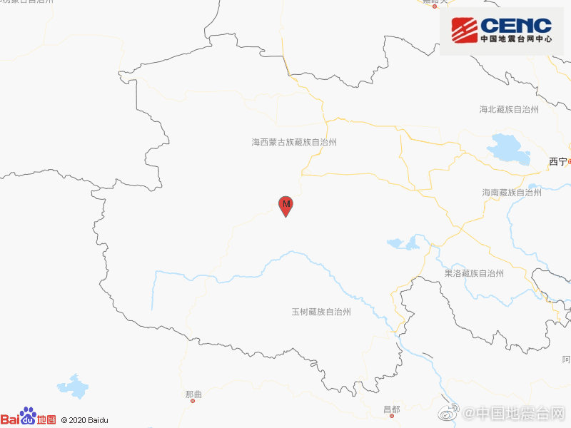 青海玉树州曲麻莱县发生3.9级地震
