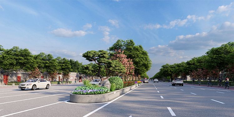 平安大街打造约640米中央绿化带张自忠路段改造先行启动
