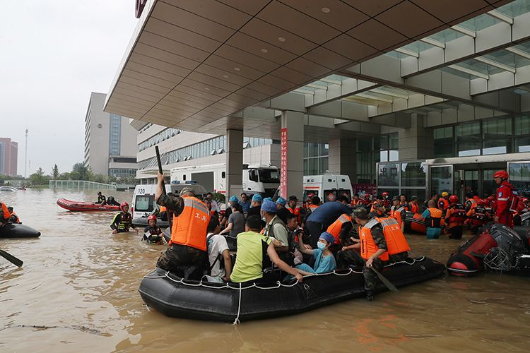 大水圍困,鄭州阜外醫院