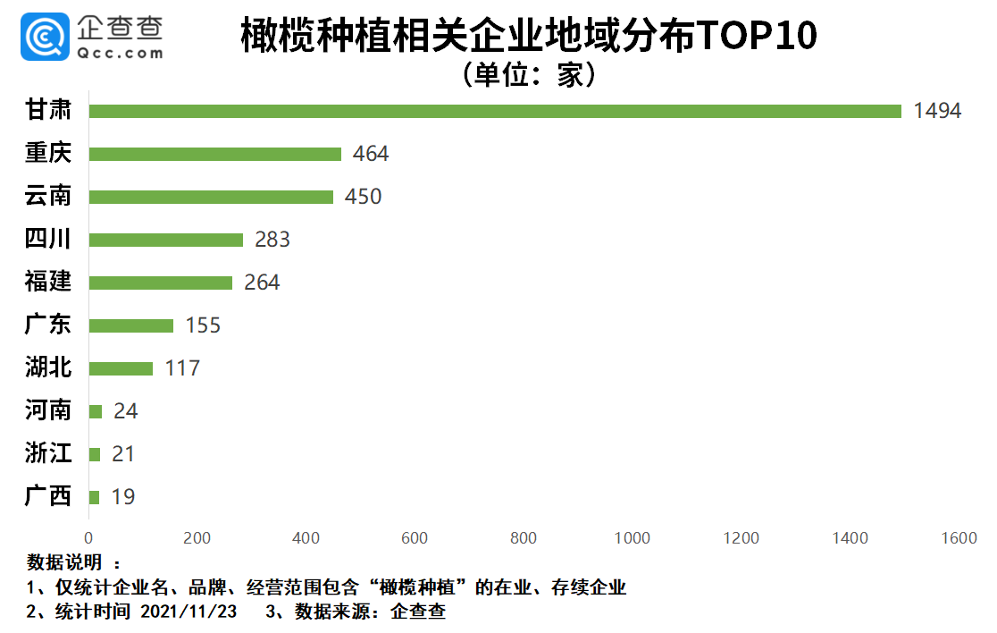 一杯橄榄汁卖1000元？我国橄榄种植企业超3千家