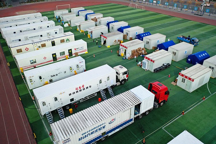 天津滨海新区建成10个移动方舱实现日检核酸80万份