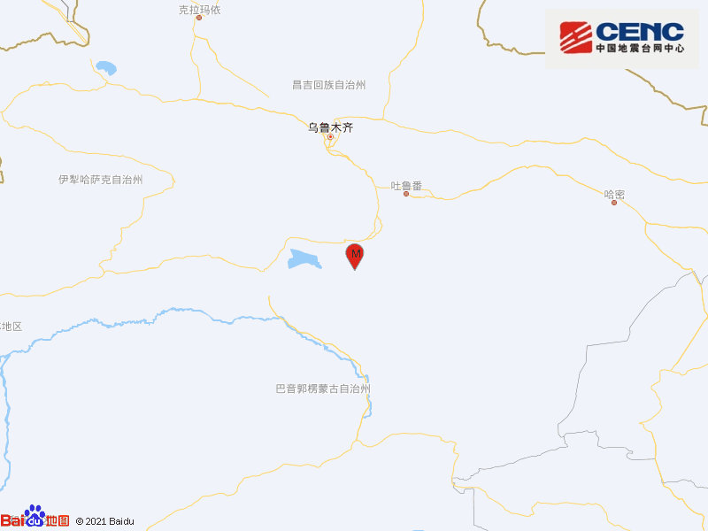 新疆巴音郭楞州和硕县发生46级地震震源深度10千米
