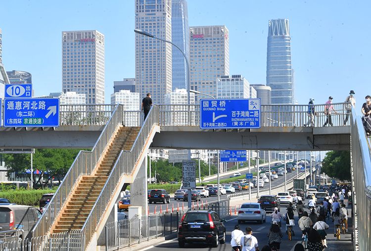 北京朝阳区正常上班双井桥回归熟悉的样子