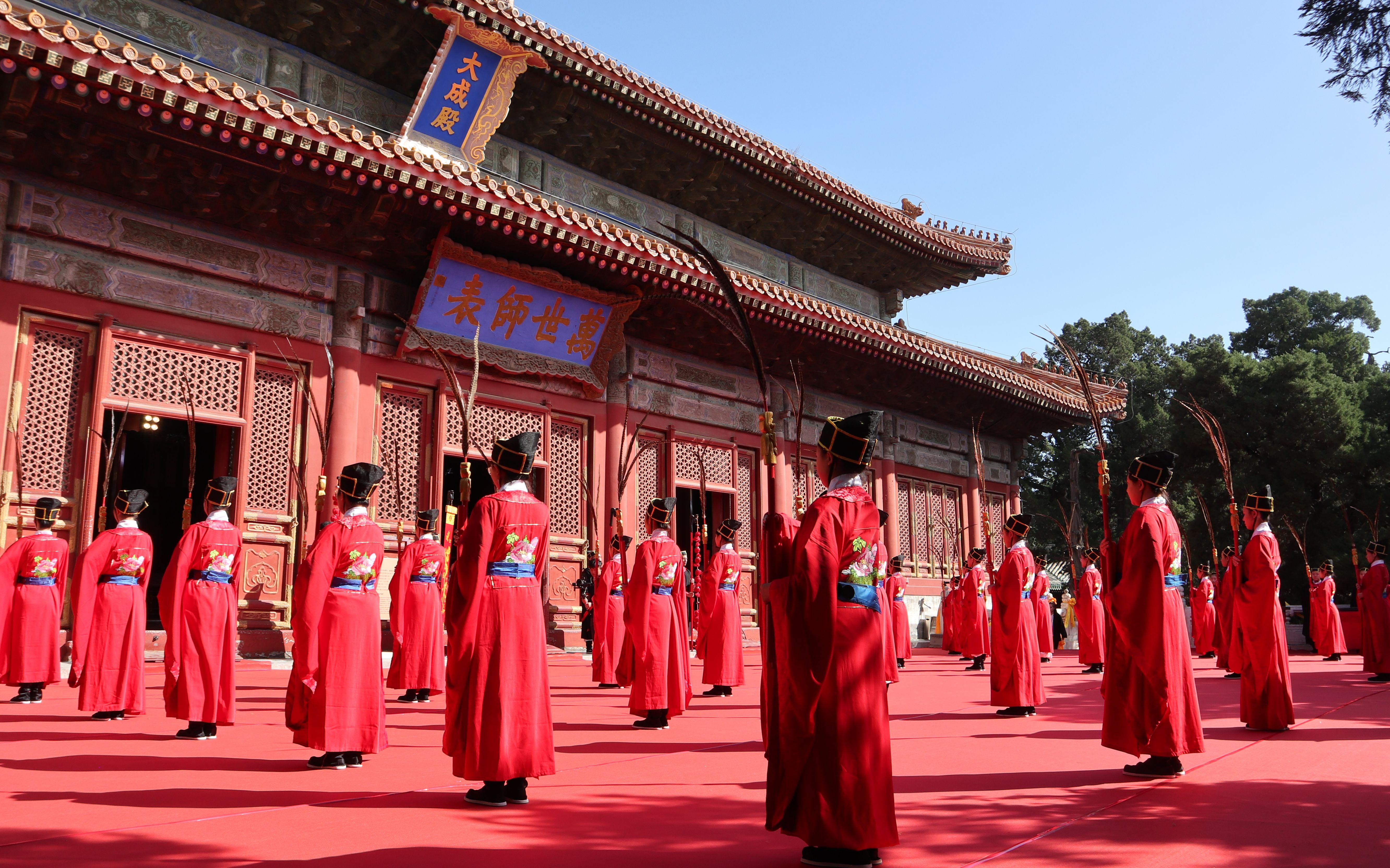 孔庙祈福照片图片