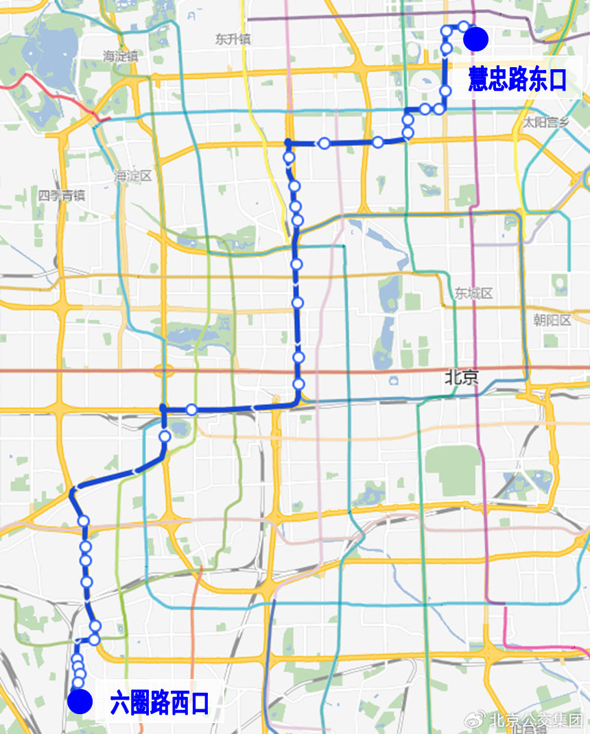 北京公交819路线路图图片