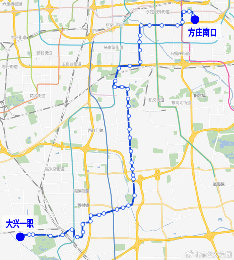 北京公交819路线路图图片