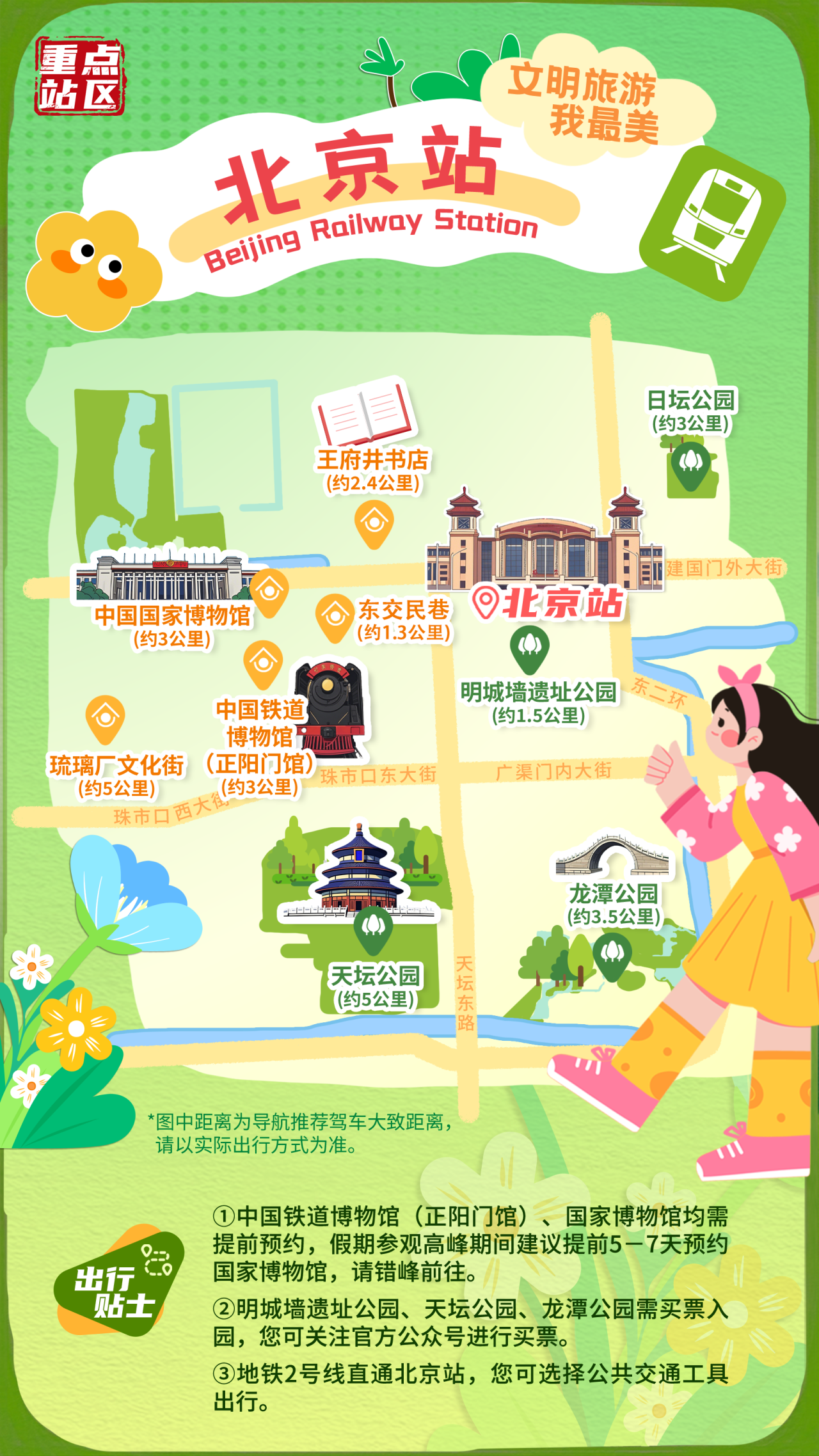 快收藏！超实用的北京各大火车站周边文旅地图来了 — 新京报
