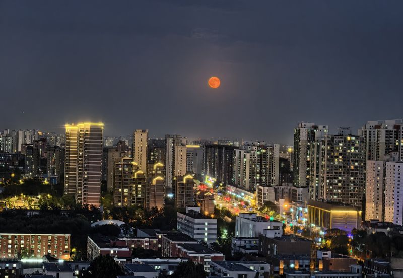 霞月同辉映京城